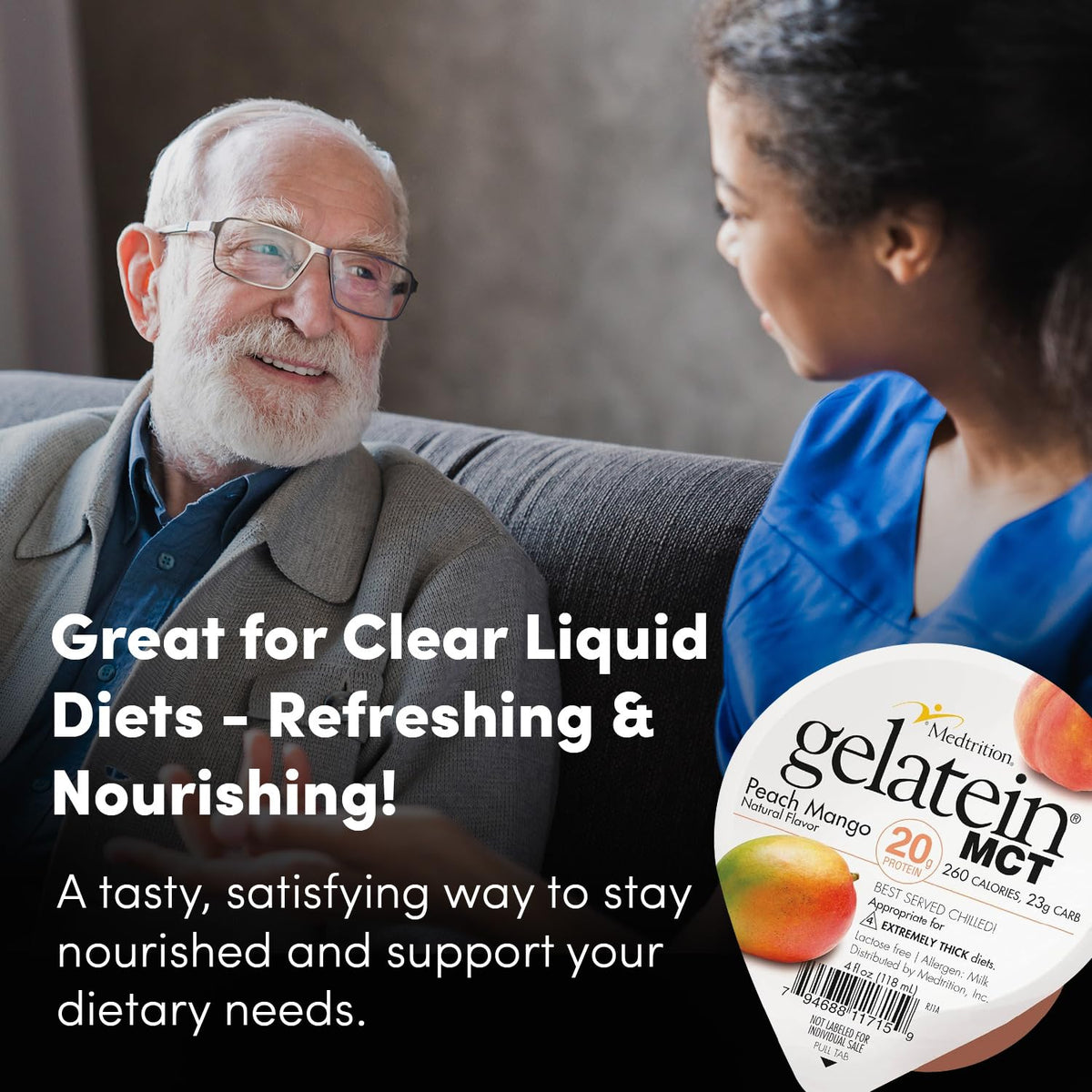 Medtrition Gelatein MCT peach mango supplement texture consistency