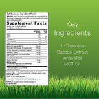 Irwin Naturals Brain Awake liquid softgels supplement facts label