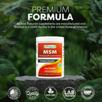 Premium imported USA dietary sulfur powder container overview