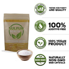 Premium USA imported unflavored MSM powder ingredient label details