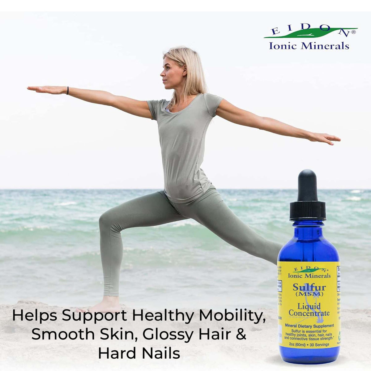 Eidon Ionic Minerals bioavailable liquid sulfur concentrate for healthy joints