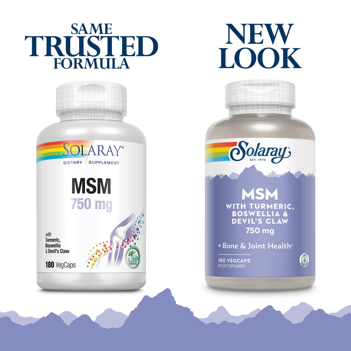 Solaray joint supplement with turmeric boswellia and devils claw ingredients list view.