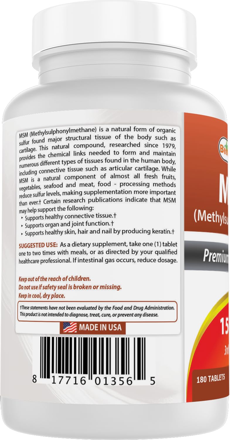 Best Naturals joint flexibility and hair skin nails supplement