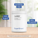 USA imported SuperSmart OptiMSM powder nutritional facts and ingredient label