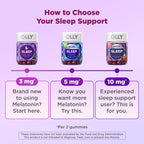Close up of Blackberry Zen flavored sleep gummies from the USA.