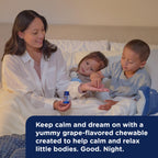 Sugar-free kids sleep aid chewable tablets by Mommy's Bliss close up view