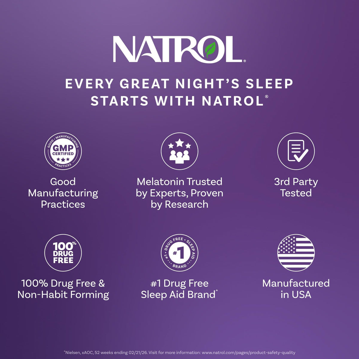 Natrol Liquid Melatonin complete set packaging displaying brand authenticity markers