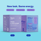 Neuro Sleep and Recharge seventy two count box showing nutritional facts label