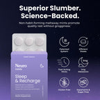 NeuroGum sleep and recharge meltaway tablets melting on tongue demonstration