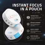Ultra Focus nootropic pouches packaging design