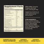 Opti-Men supplement facts label for active men