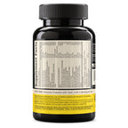 Back side of Optimum Nutrition Opti-Men bottle showing ingredients