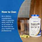 Nutricost Quercetin 880mg and Bromelain 165mg serving size details