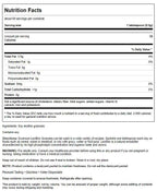Back label view of Swanson non GMO lecithin supplement showing nutrition facts and directions.