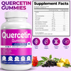 Bio Vitalica immune support gummies supplement facts label