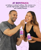 Bio Vitalica quercetin gummies bottle with natural ingredients graphic