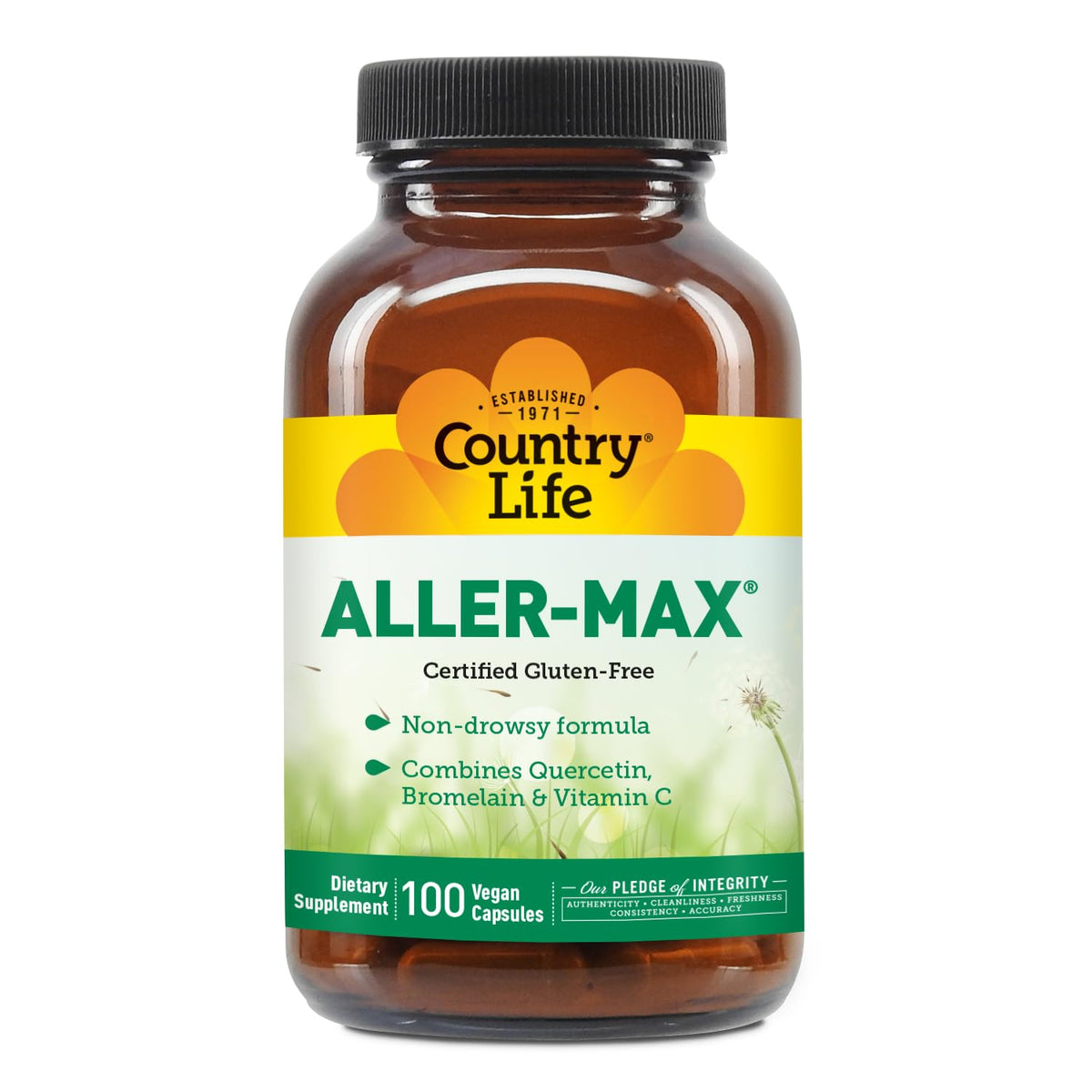 Country Life Aller-Max 100 count bottle packaging