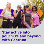 Centrum Silver Women 50 Plus Multivitamin 200 Tablets authentic imported packaging text regarding heart and bone health benefits