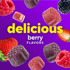 Gluten-free wellness gummies for men showing supplement facts and dosage instructions