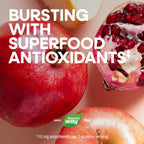Close-up of the supplement facts and nutritional information label on Nature's Way Alive Women's 50 Plus 130 gummies.