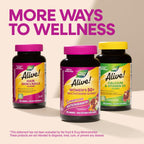 Nature's Way Alive 130 count multivitamin bottle displaying allergen-free labels like no wheat, dairy, or peanuts.