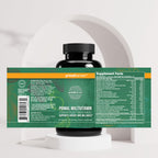 Primal Harvest daily multivitamin gluten free and soy free dietary labels