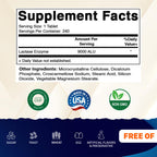 Vitamatic high potency dairy digestion supplement showing 240 tablets packaging information.