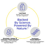 Enzymedica Lacto capsules bottle highlighting vegan and kosher certified clean formulation labels