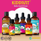 Side view of Kiddivit infant lactase drops packaging showing safety seal