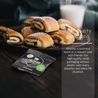 Soucery imported LactoJoy Lactase Enzymes pack next to common dairy foods illustrating effective lactose breakdown support