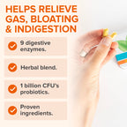 Zenwise Health No Bloat Probiotics supplement showing clear direction labels for Indian consumers