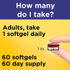 Nature Made Postnatal Multivitamin package illustrating the daily dosage instructions for breastfeeding moms.