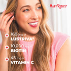 Vegan and gluten free MaryRuth's beauty multivitamin gummies close up view