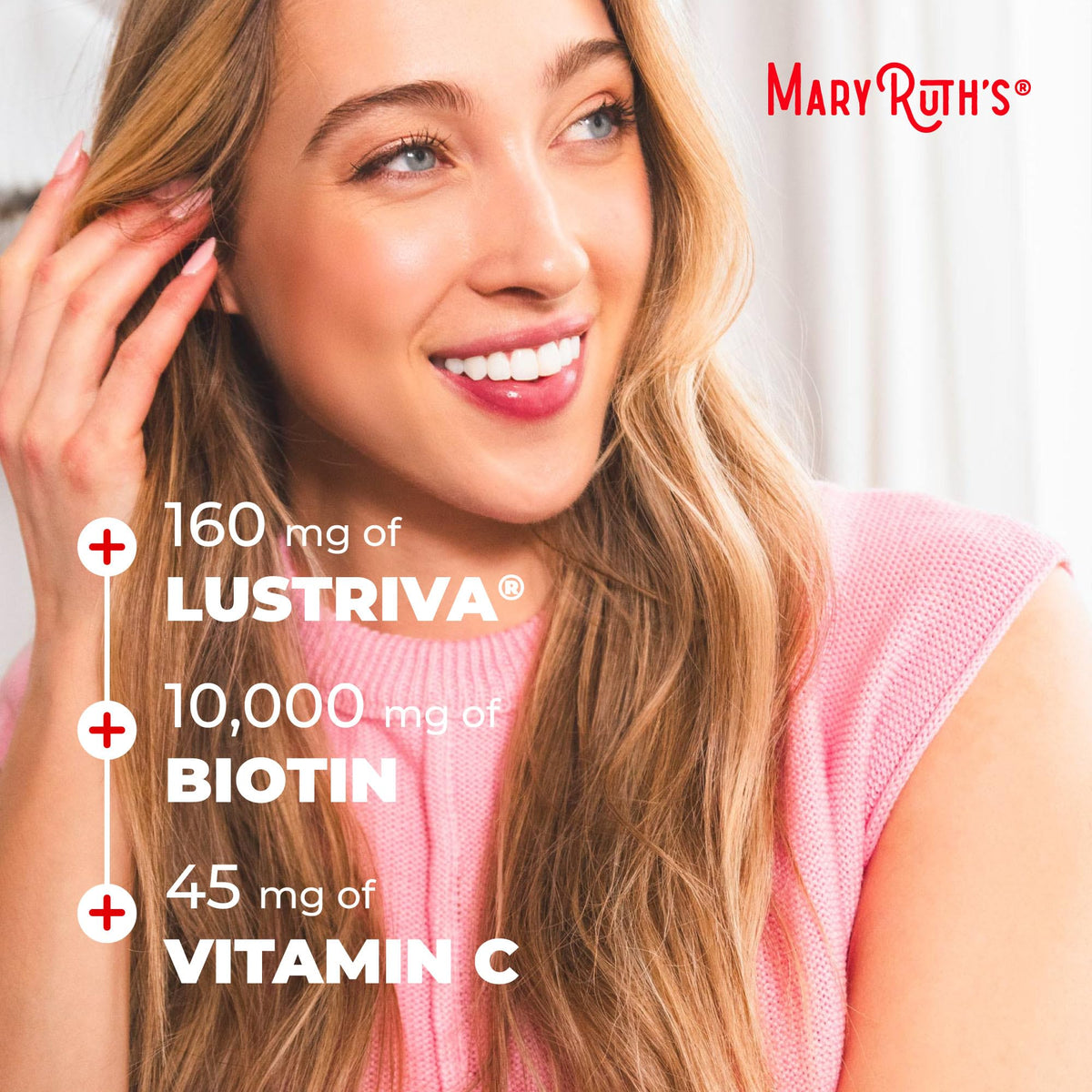 Vegan and gluten free MaryRuth's beauty multivitamin gummies close up view