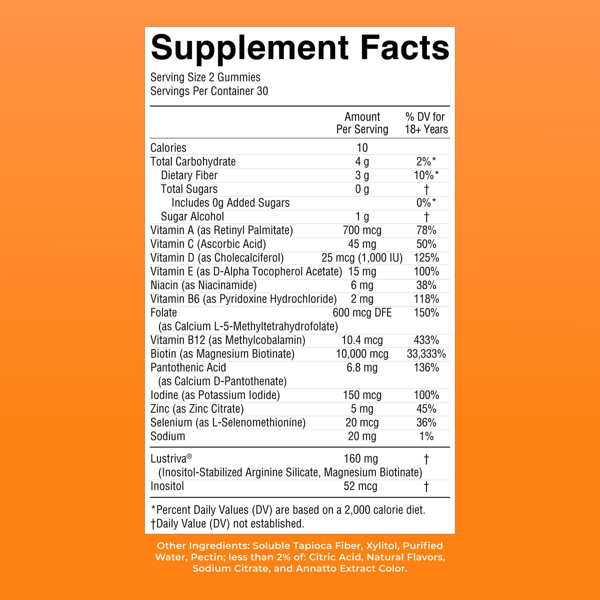MaryRuth Organics multivitamin for hair growth premium imported skincare support