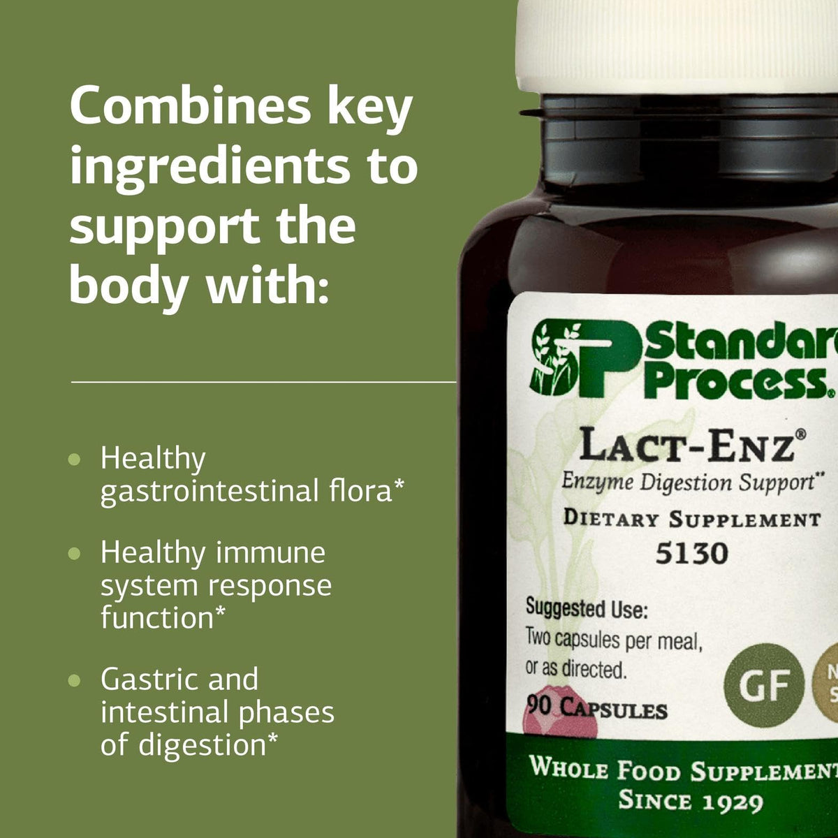 Standard Process Lact-ENZ capsules packaging details