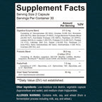 Sunergetic advanced pre pro and postbiotics with digestive enzymes supplement packaging
