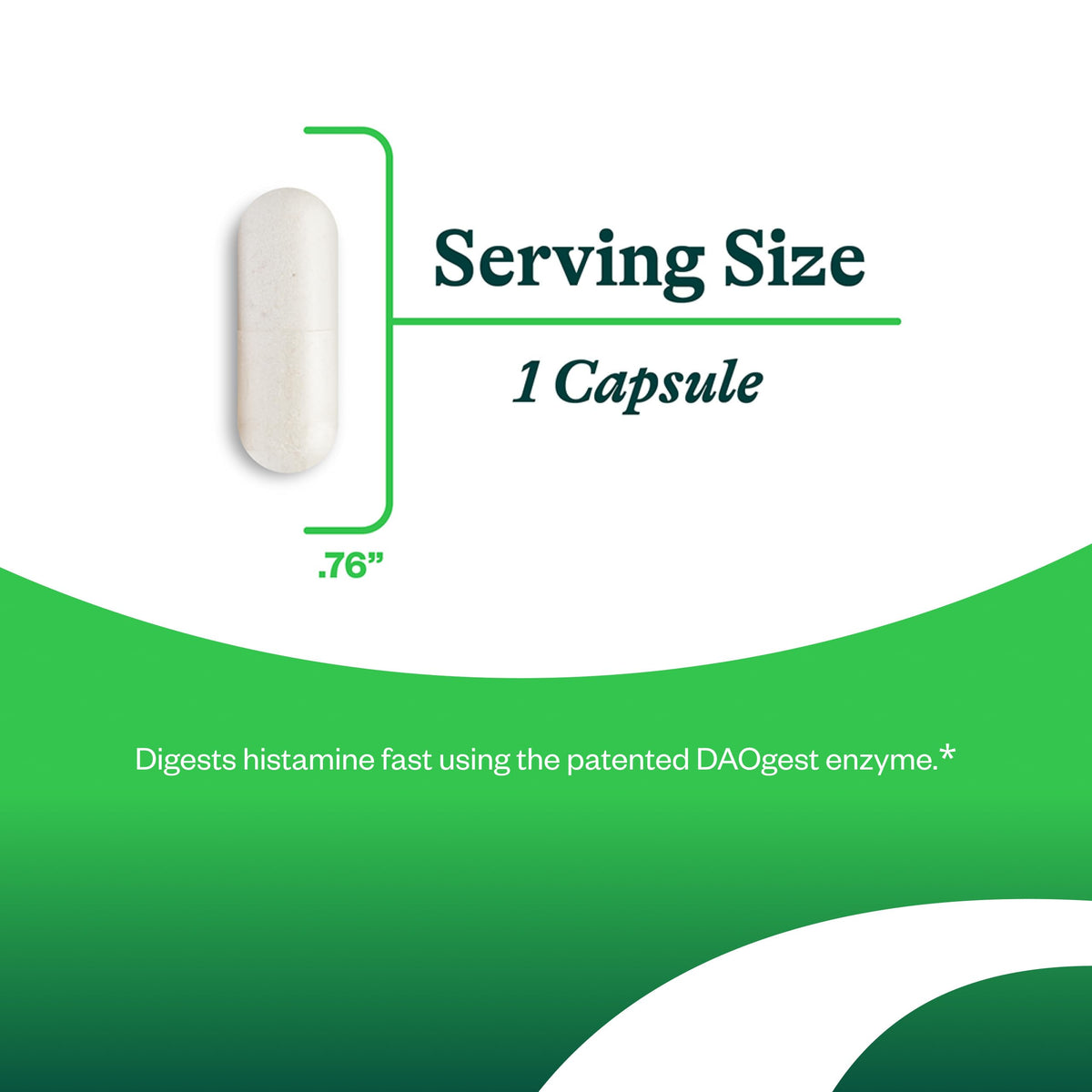 Seeking Health DAOgest enzyme supplement vegetarian capsules container displayed on flat surface