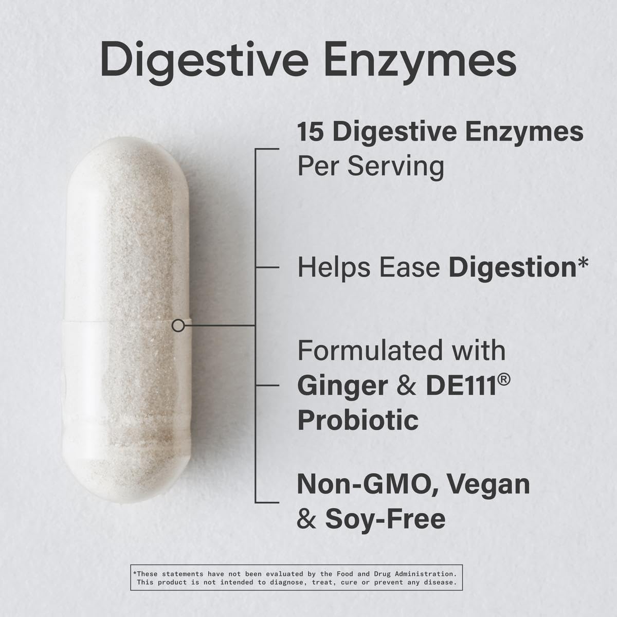 Sports Research digestive enzymes with probiotics and ginger supplement packaging details
