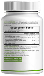 Authentic non GMO and vegan certifications on bottle side panel