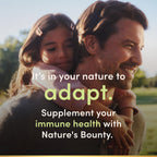 Close up of the non GMO and gluten free certifications on Nature's Bounty Vitamin C bottle