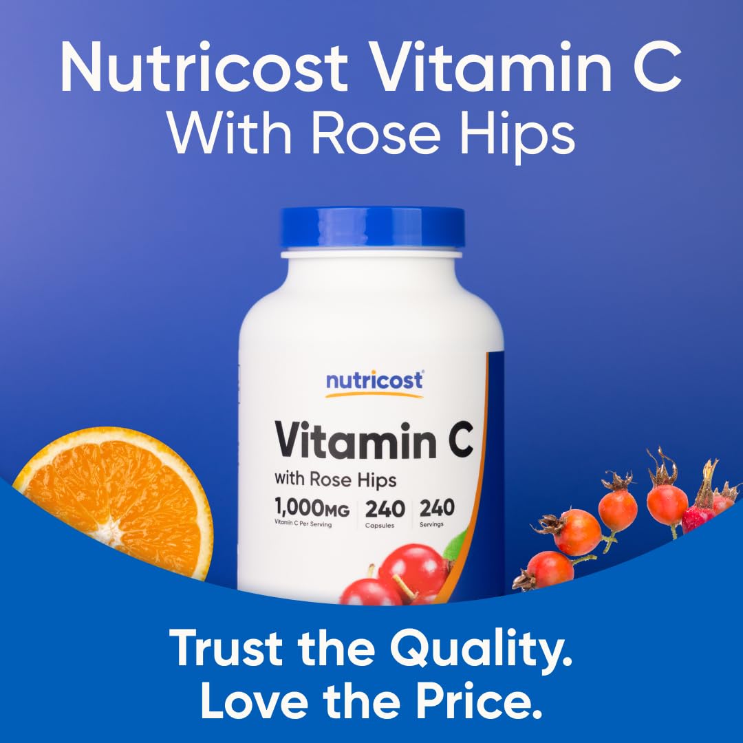 Nutricost premium wellness supplement bottle showcasing clear daily usage instructions and directions