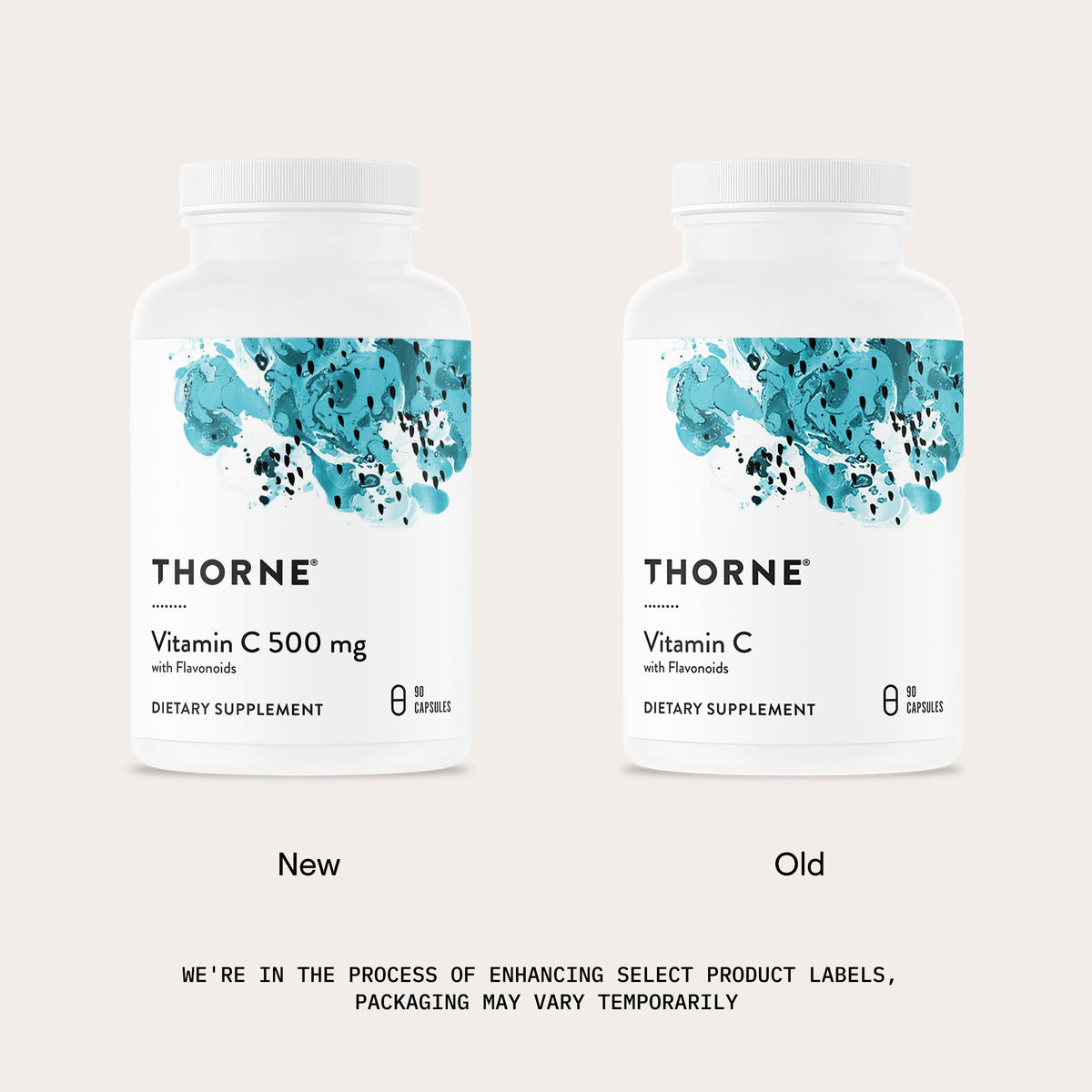 Premium immune support supplement by Thorne containing 90 clean capsules with orange derived bioflavonoids