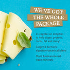 Back label of authentic imported Garden of Life ultimate digestive enzyme blend capsules showing directions for use.