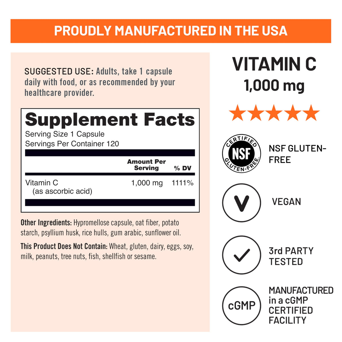 NatureWise USA manufactured antioxidant supplement bottle displayed on clean backdrop