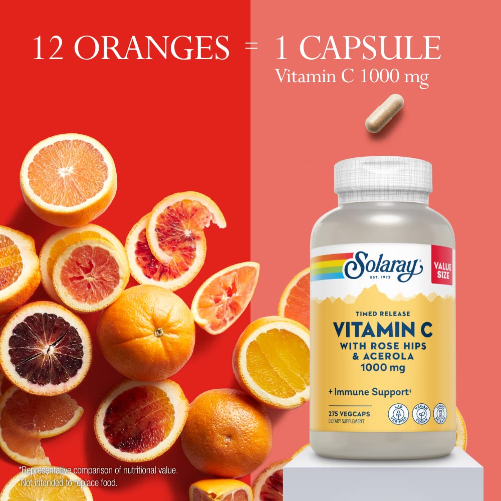 Authentic imported USA version of Solaray immune support capsules packaging