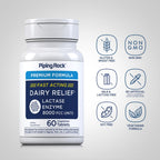 Authentic USA imported Piping Rock dairy relief tablets for lactose intolerance management