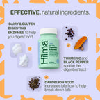 Hilma natural bloating relief pills with turmeric and dandelion root