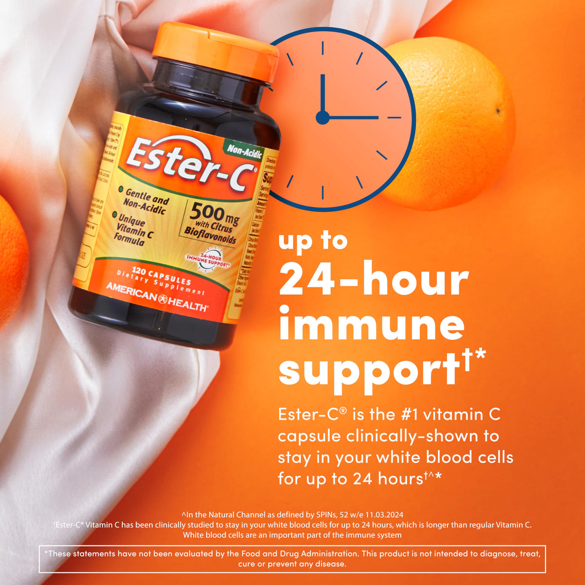 Stomach friendly non acidic Vitamin C capsules by American Health