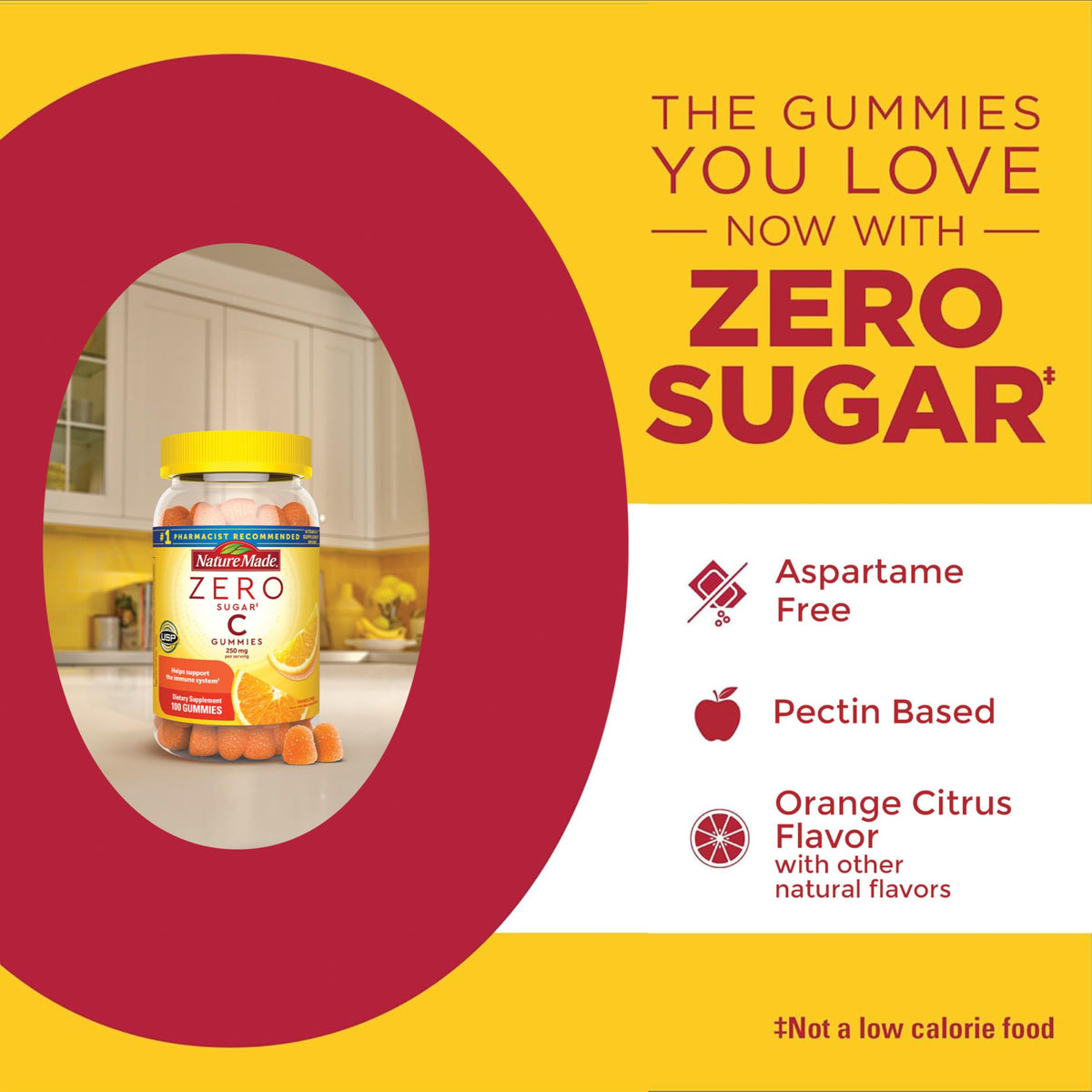 Authentic USA imported orange citrus flavor pectin based dietary gummies